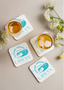Urban Voyage Coloured Light Blue Coasters