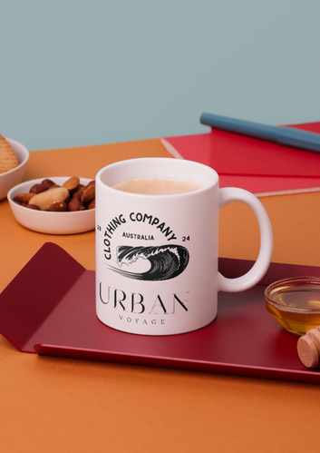 Urban Voyage Coloured Black Mug