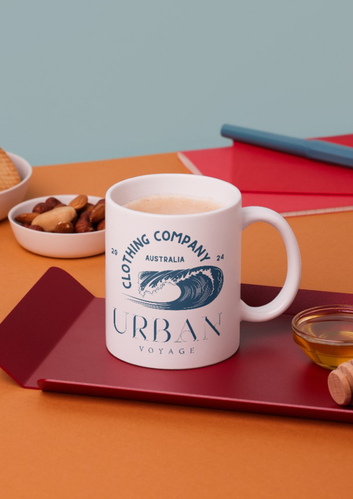 Urban Voyage Coloured Dark Blue Mug