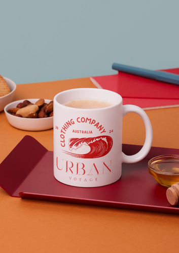 Urban Voyage Coloured Red Mug