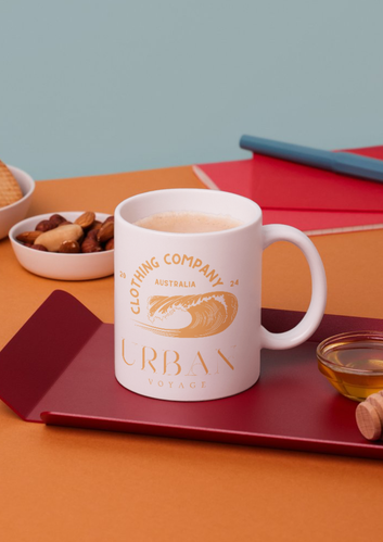 Urban Voyage Coloured Gold Mug